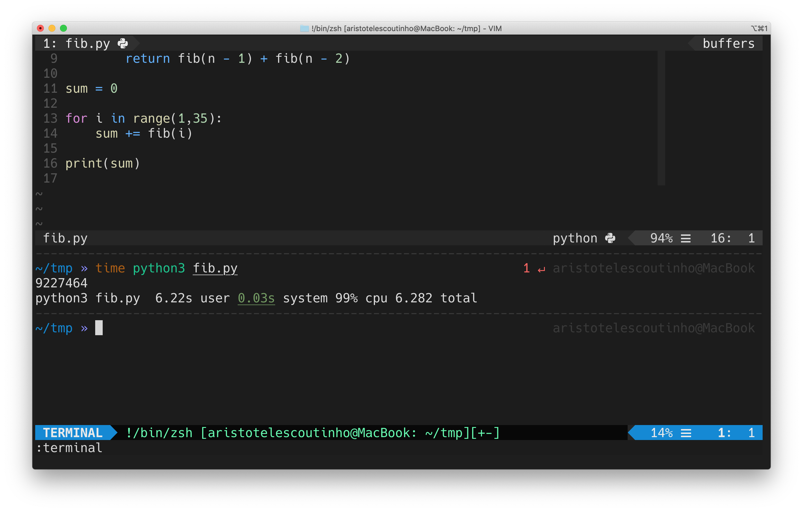 Fibonacci em python